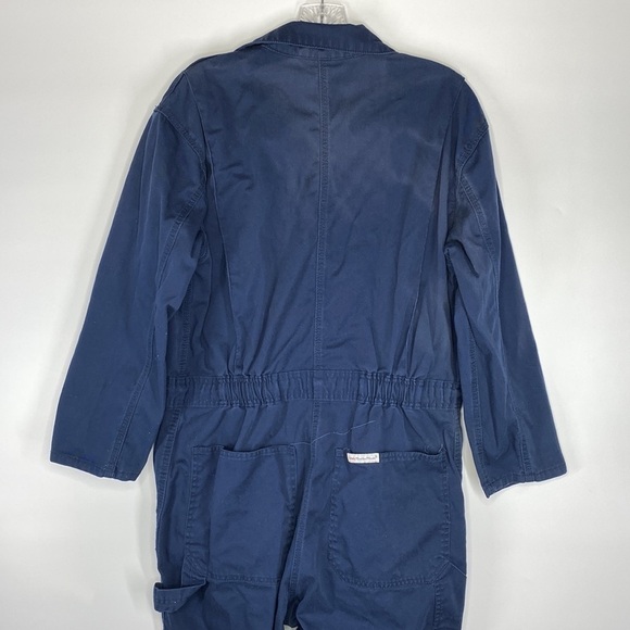 WALLS Navy Blue Coveralls Medium Short Hipster Mechanic Workwear - Picture 4 of 8